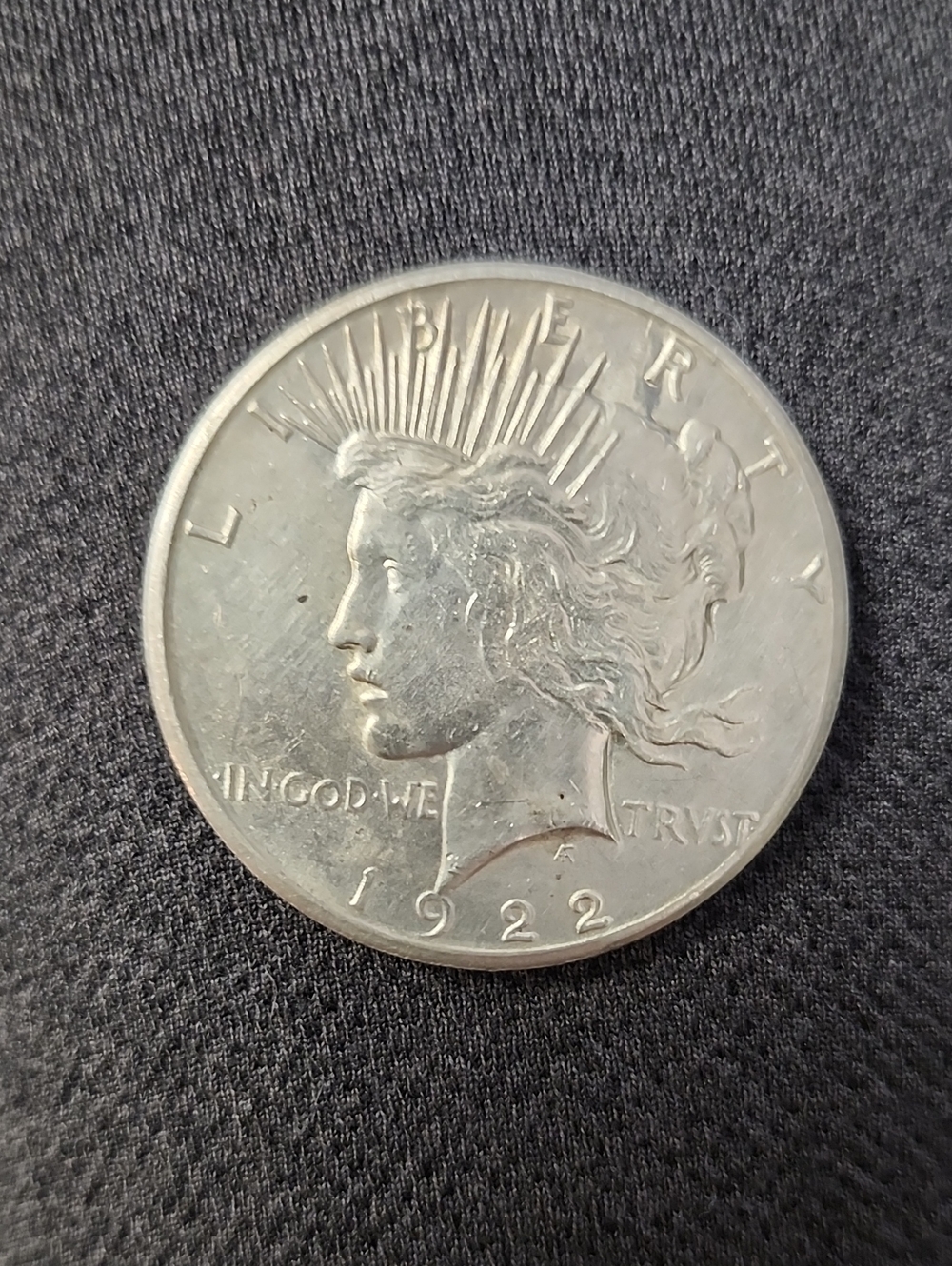 Silver 1922 S Peace Dollar